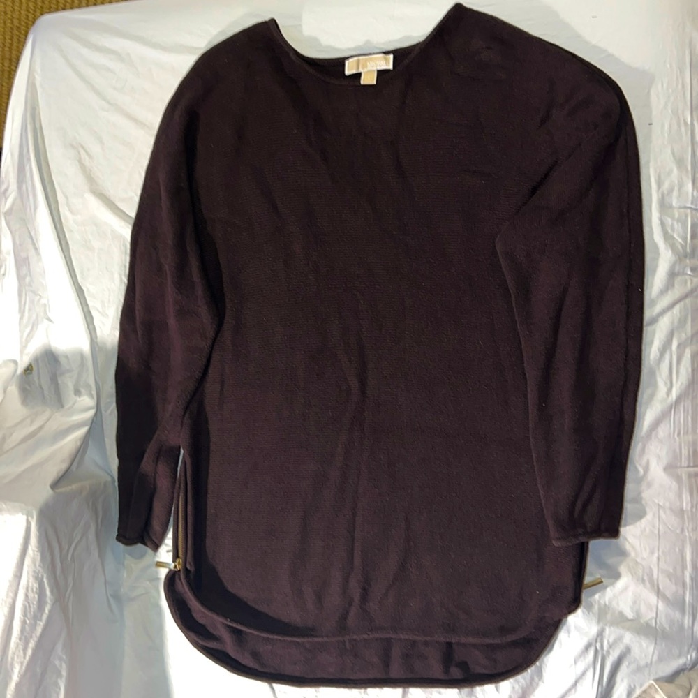 Michael Kors brown tunic sweater